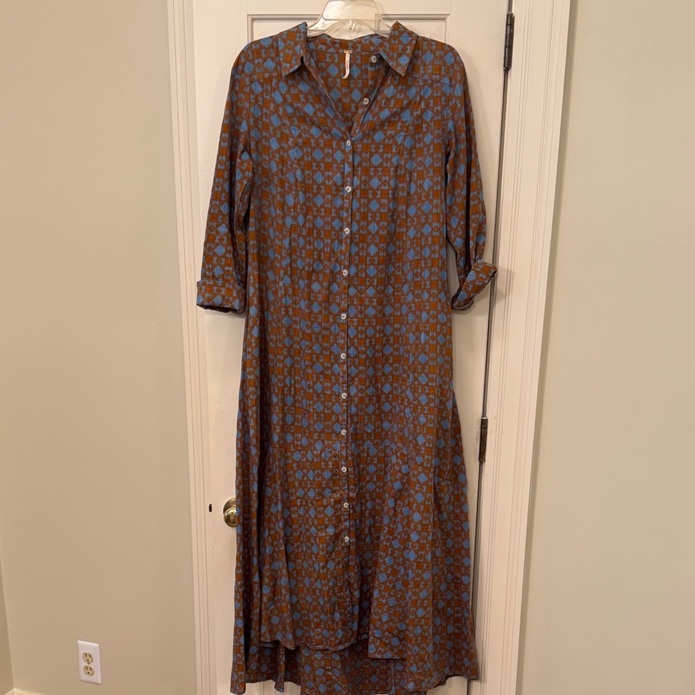 Free People Buttonup Maxi Dress